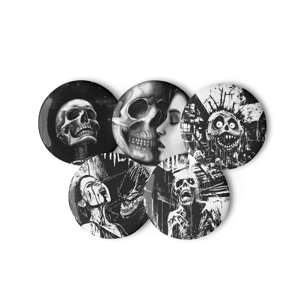 Death Wish Set of pin buttons