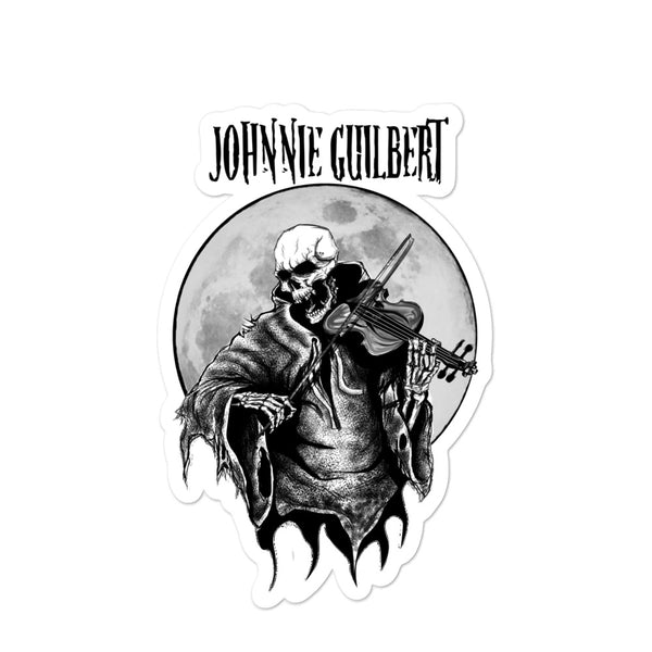 Johnnie Guilbert Grim Reaper Bubble-Free stickers